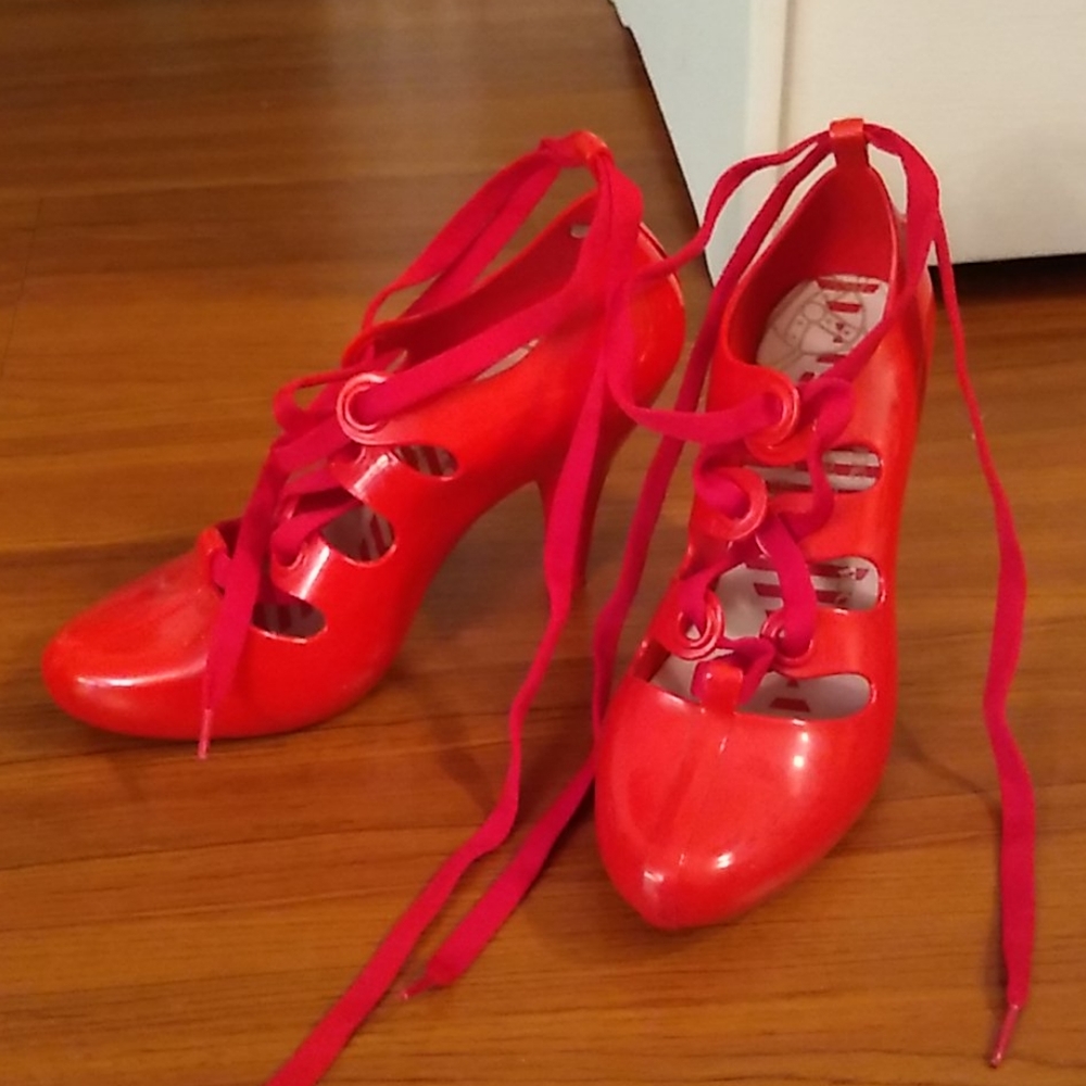 Red jelly Vivian Westwood heels